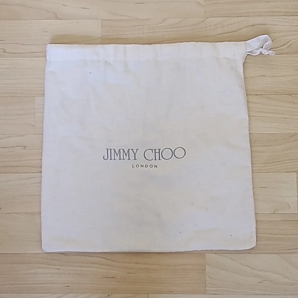 JIMMY CHOO White Dust Bag Storage Drawstring Bag 13